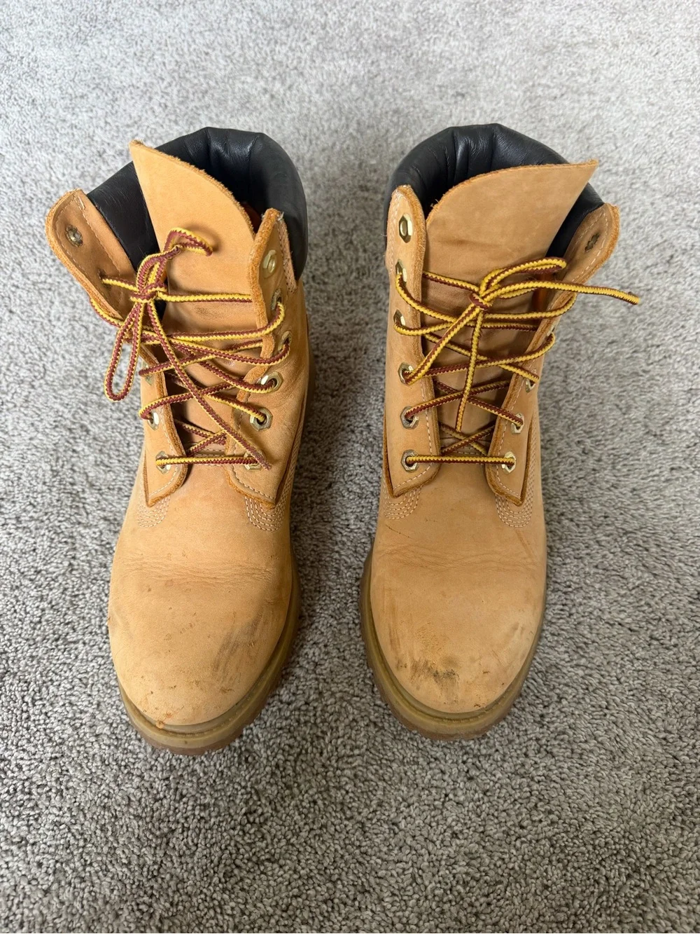 Men's Timberland Work Boots - Tan Leather Lace-Up